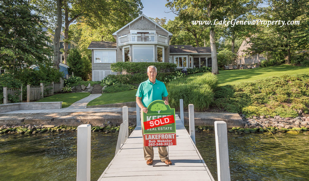 Bob Webster of Keefe Real Estate in Lake Geneva lake front real estate closing